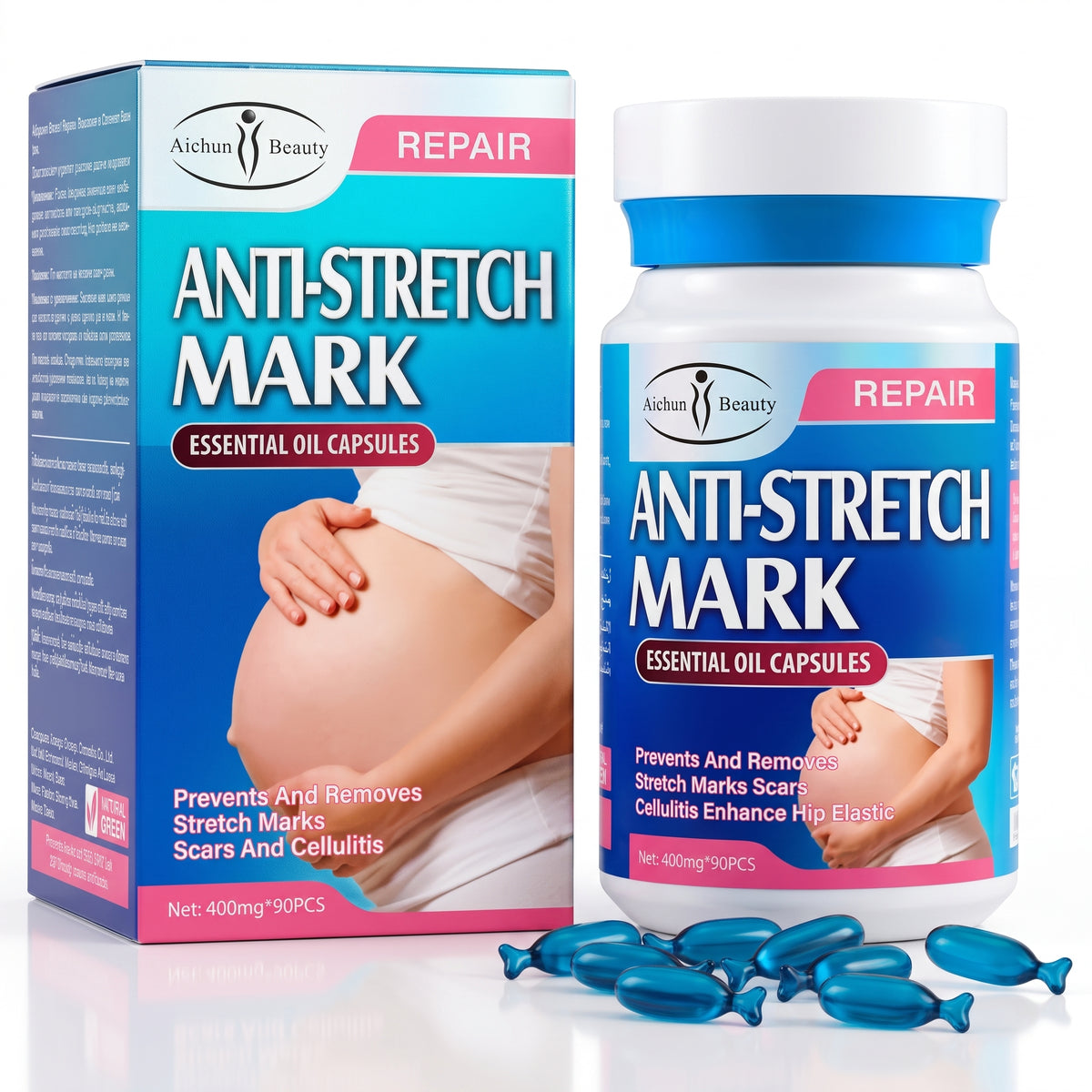AICHUN BEAUTY Anti-Stretch Mark Essential Oil Capsules